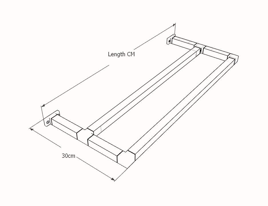 Minimalist Wall-Mounted Square Metal Shoe Rack
