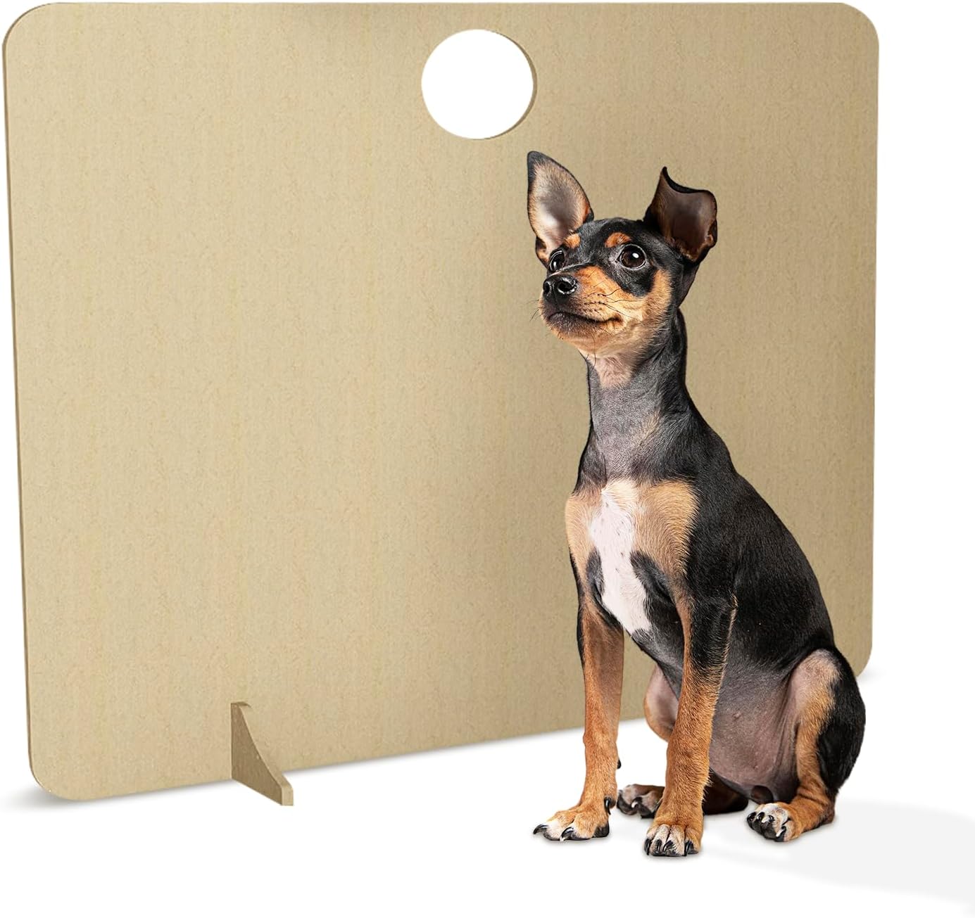 Freestanding Dog Stopper - Wooden Dog Barrier for Home, Stairs, and Doorways