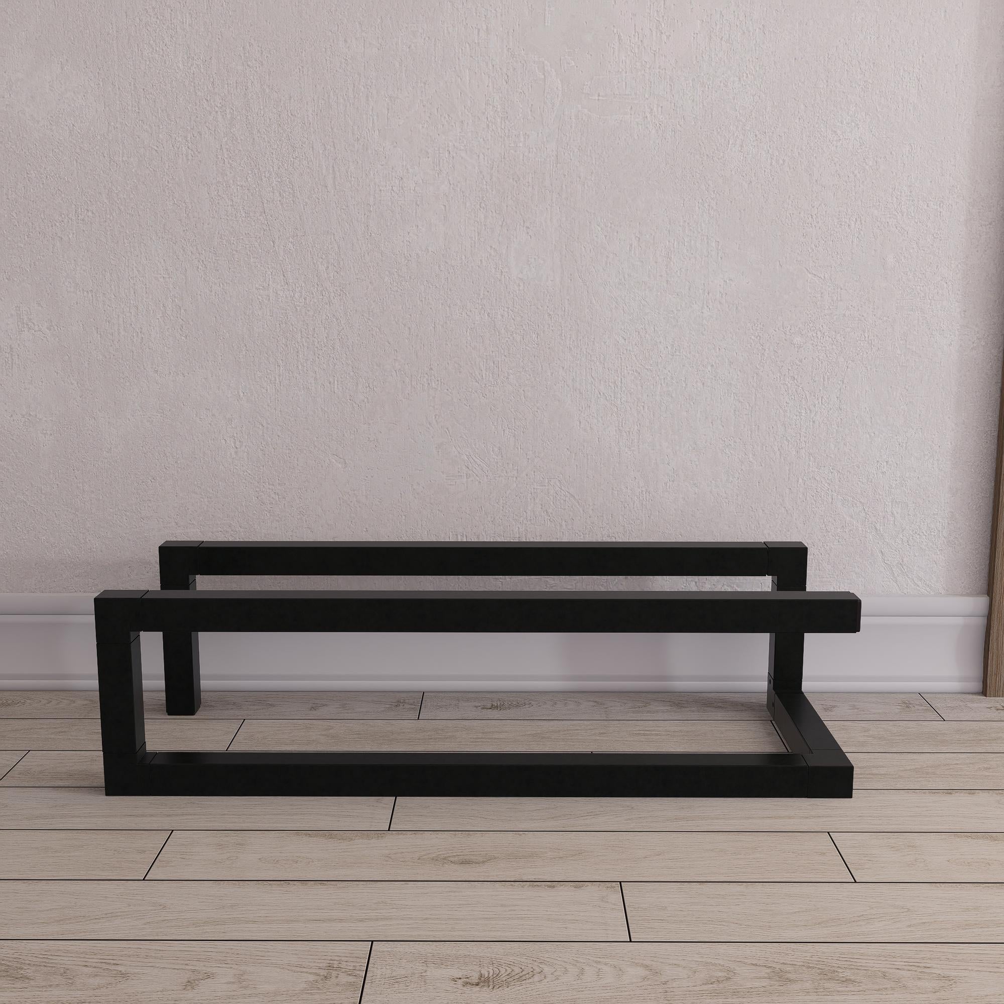 Metal Shoe Rack – Minimalist Steel Sneaker Stand