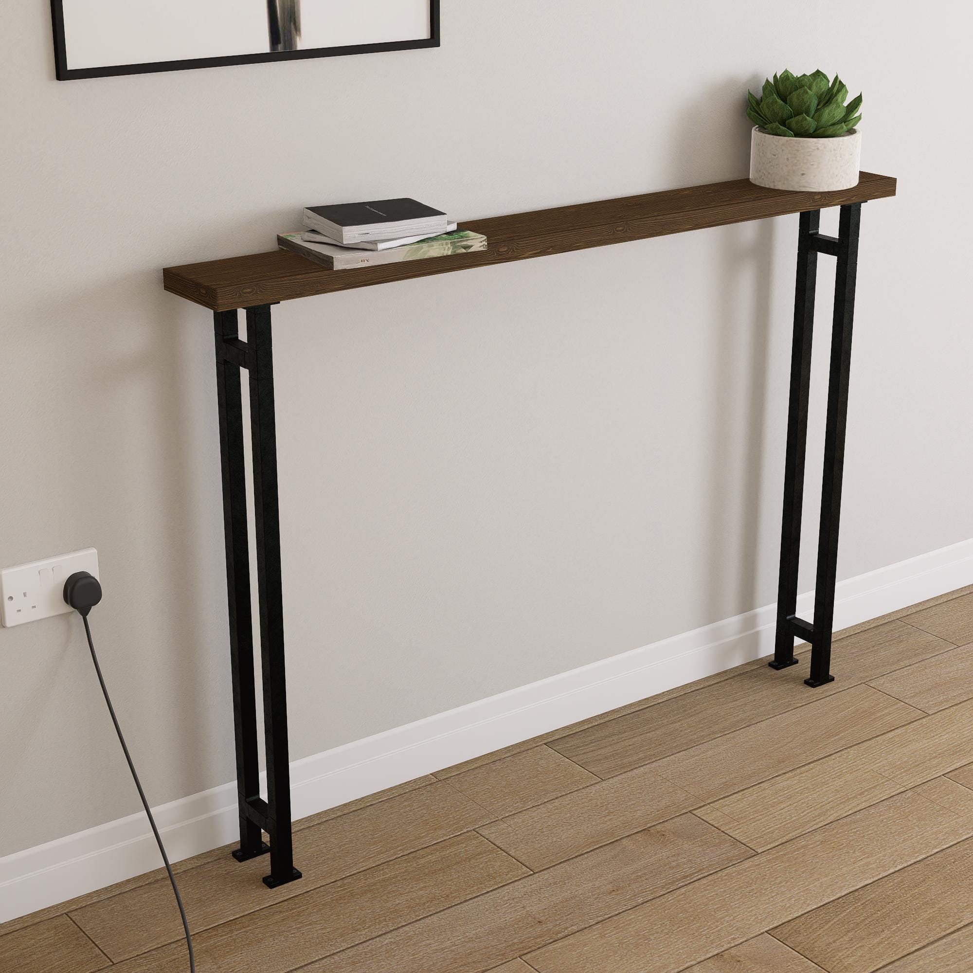 Modern Metal Table Legs for Console Table – Industrial Hairpin or Square Frame Style – Heavy-Duty Steel Legs – DIY Furniture Base