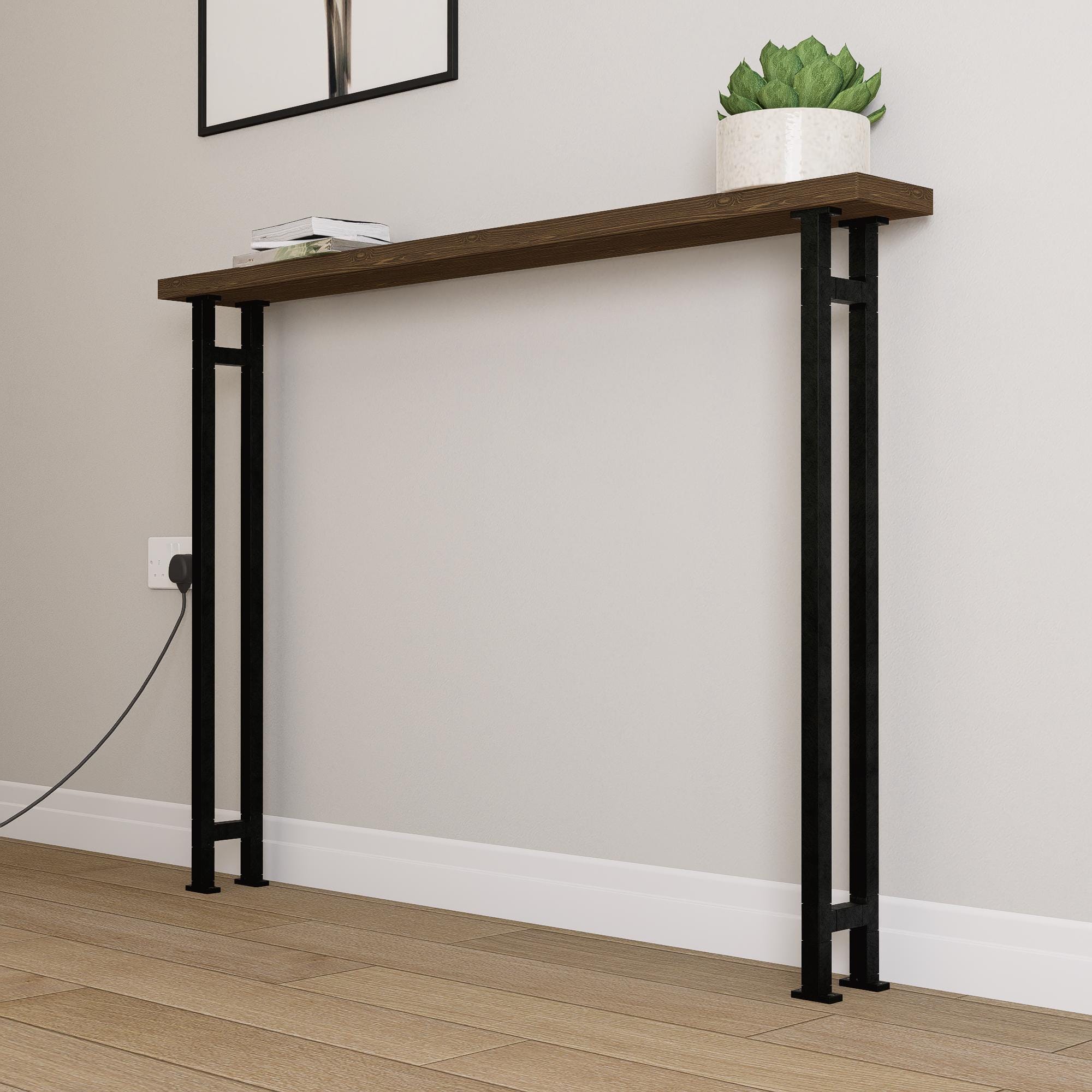 Modern Metal Table Legs for Console Table – Industrial Hairpin or Square Frame Style – Heavy-Duty Steel Legs – DIY Furniture Base