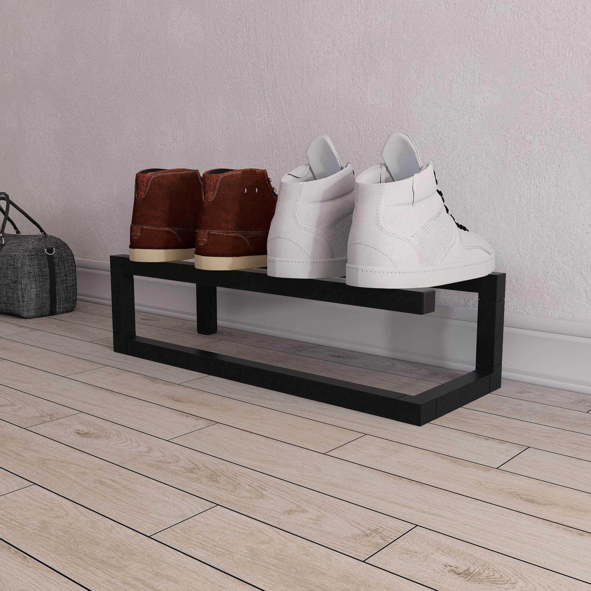 Metal Shoe Rack – Minimalist Steel Sneaker Stand