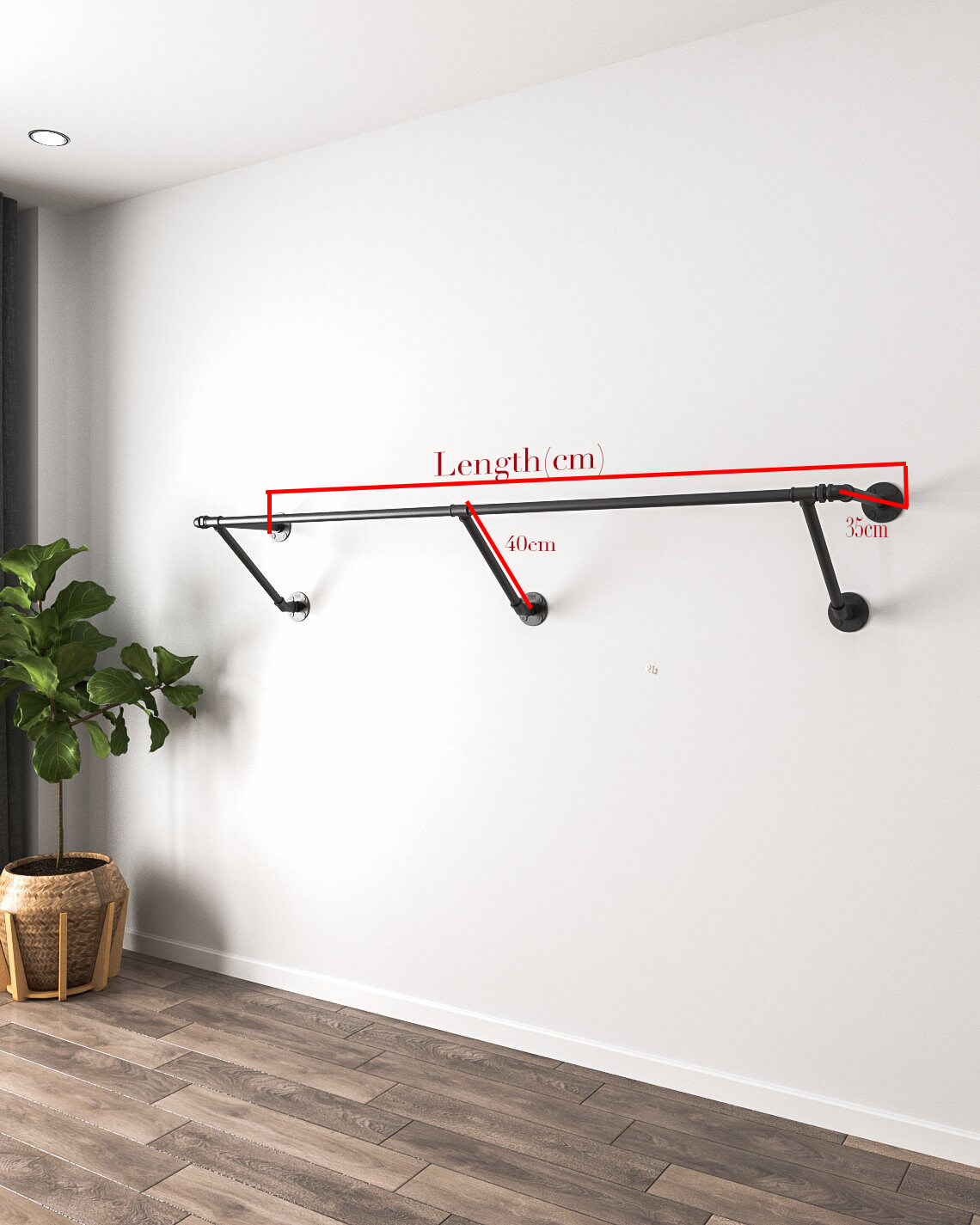 Pipe Clothes Rack Heavy-Duty clothes Storage