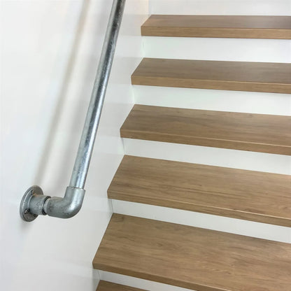 Galvanised Outdoor Custom-Made Industrial Pipe Stair Handrail