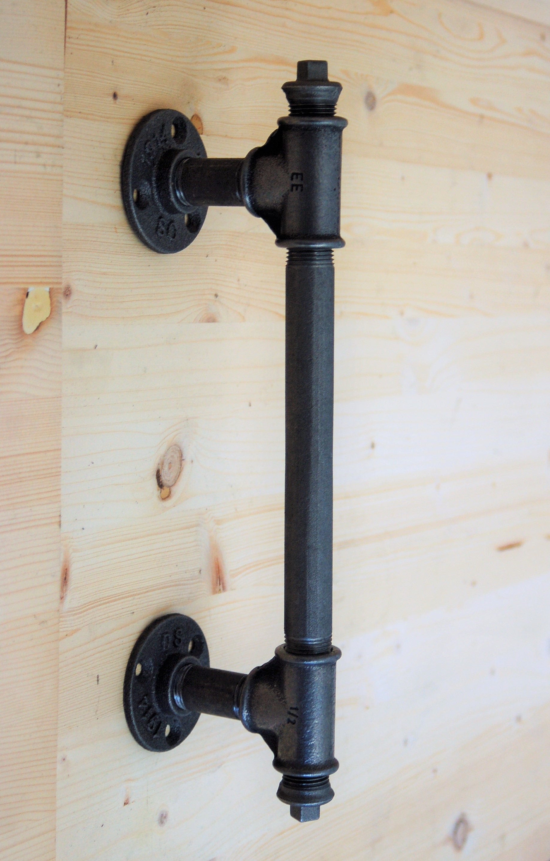 Glow Industrial Pair Pipe Door Handle