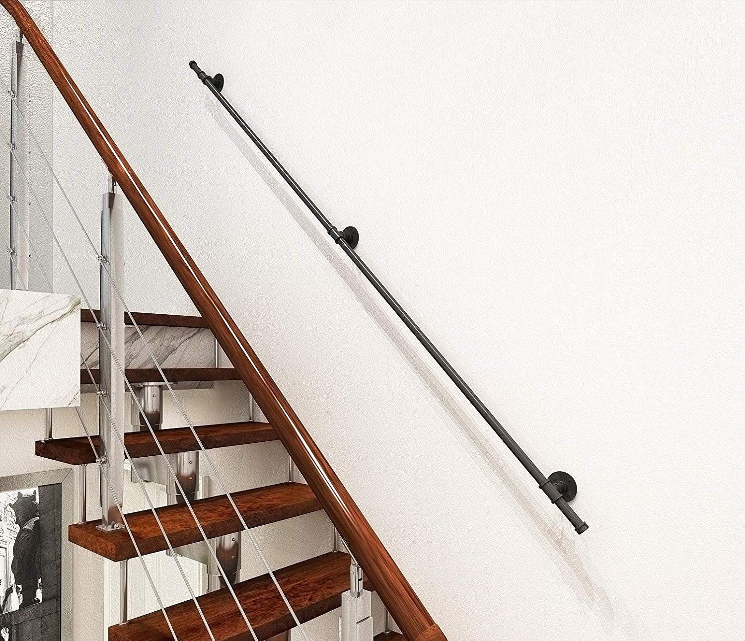 Functional Custom-Made Staircase Banister, highlighting various design