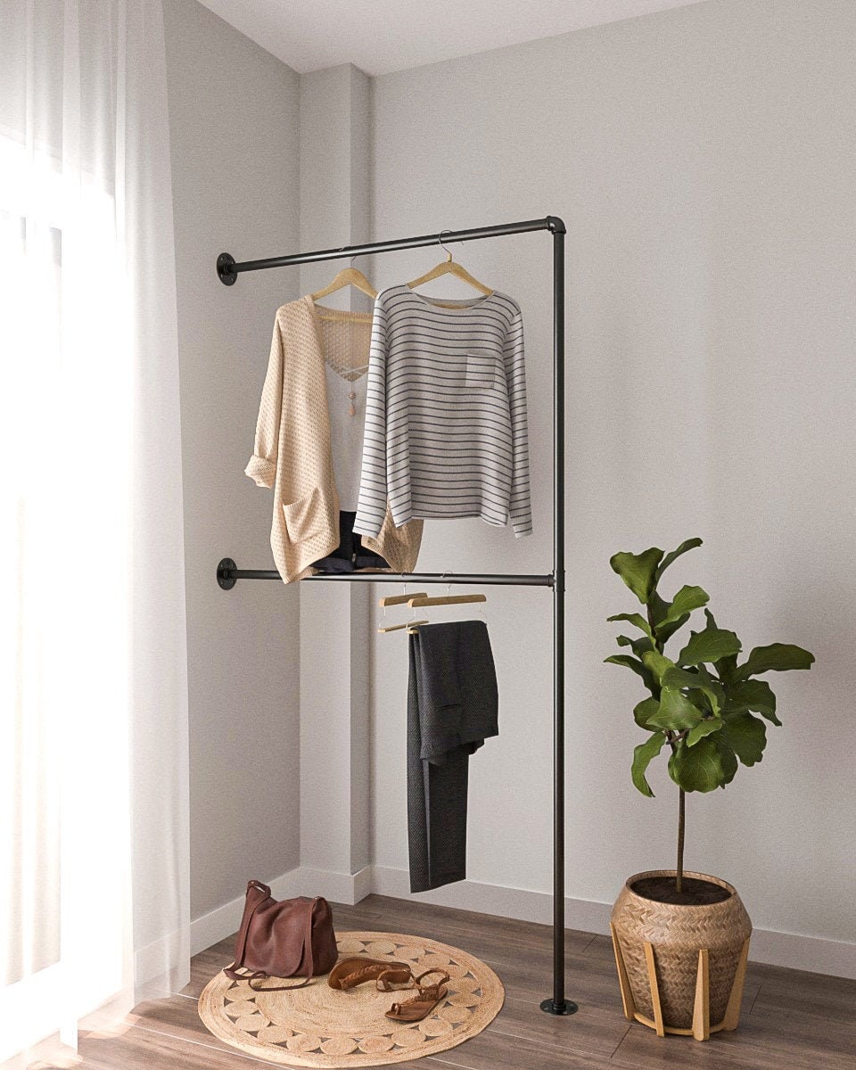 Chiko Wall Mounted Clothes Rack Maximize Space Versatile Storage