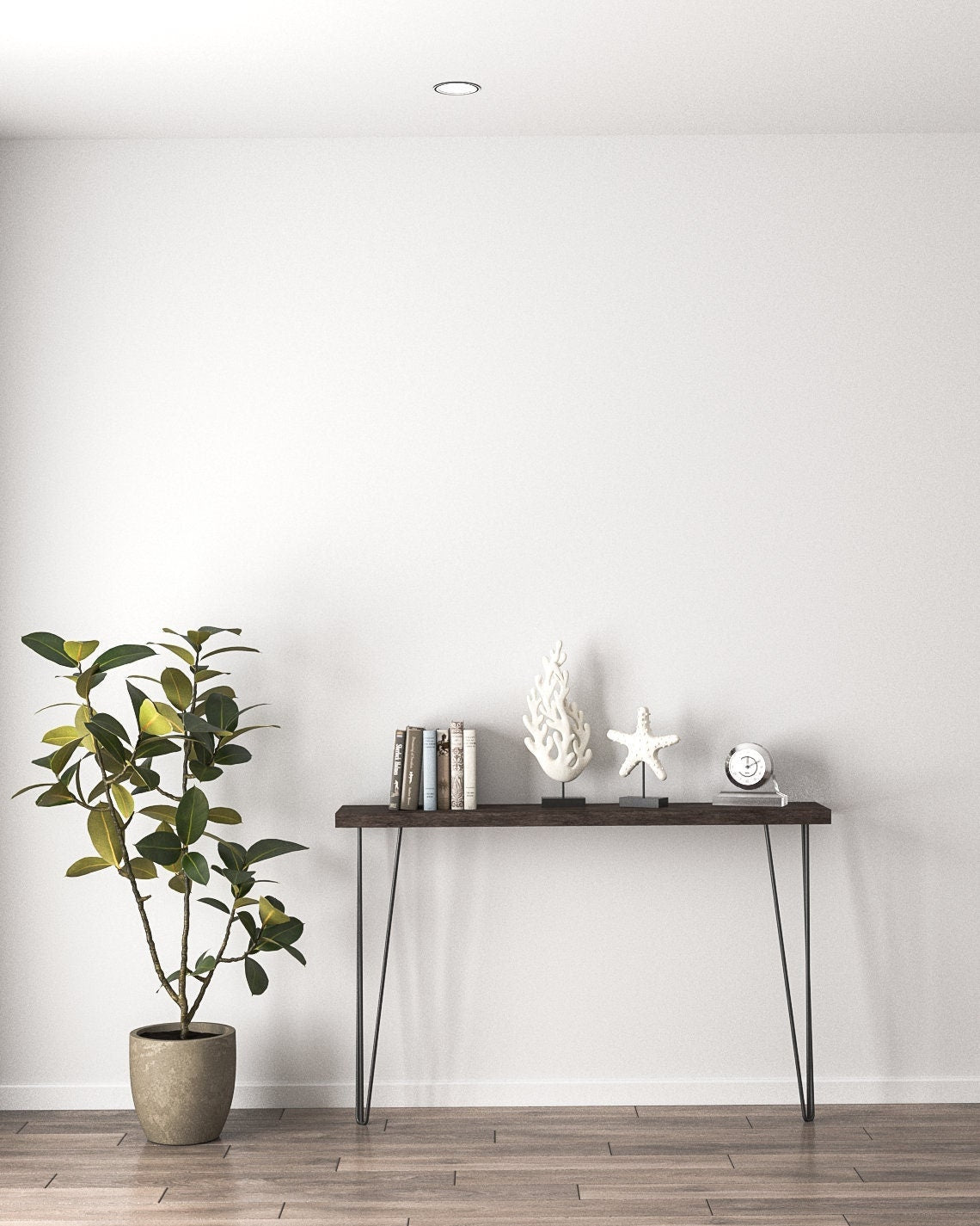 Stylish Console Tables and Hallway Tables with hairpin legs, showcasing black, wood, and storage options.