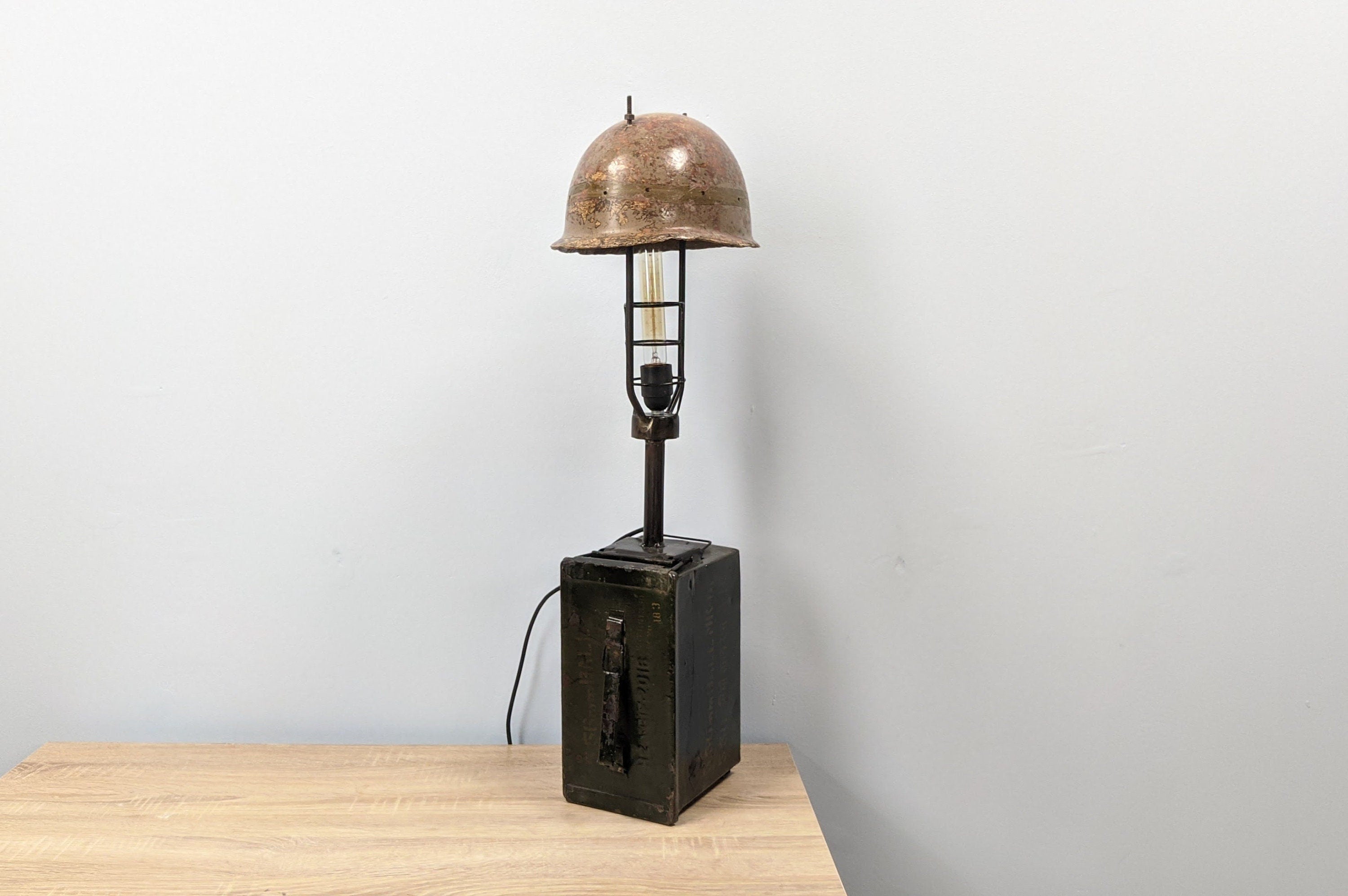 Side Table Lamp with industrial flair, perfect as a stylish table light