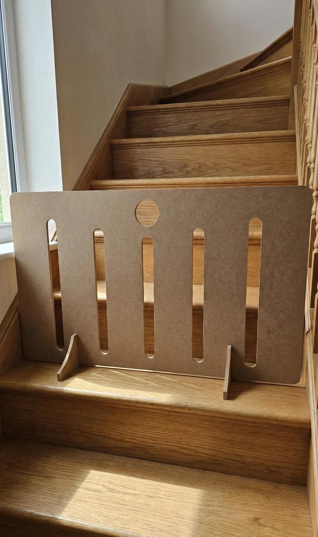 DOG BARRIER GATE - Portable Wooden Stopper for Stairs