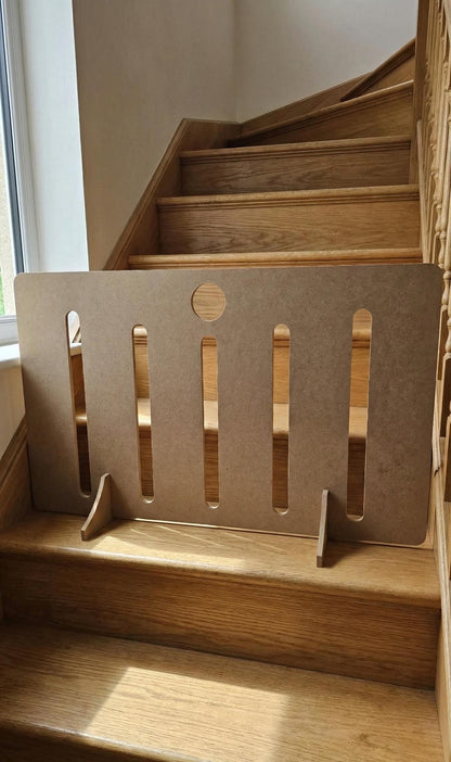 DOG BARRIER GATE - Portable Wooden Stopper for Stairs