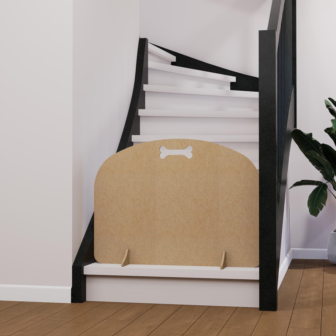 Sausage Dog Stopper Barrier – Lightweight Freestanding Pet Gate with Curved Top Design, Doorways, Stairs, Hallways