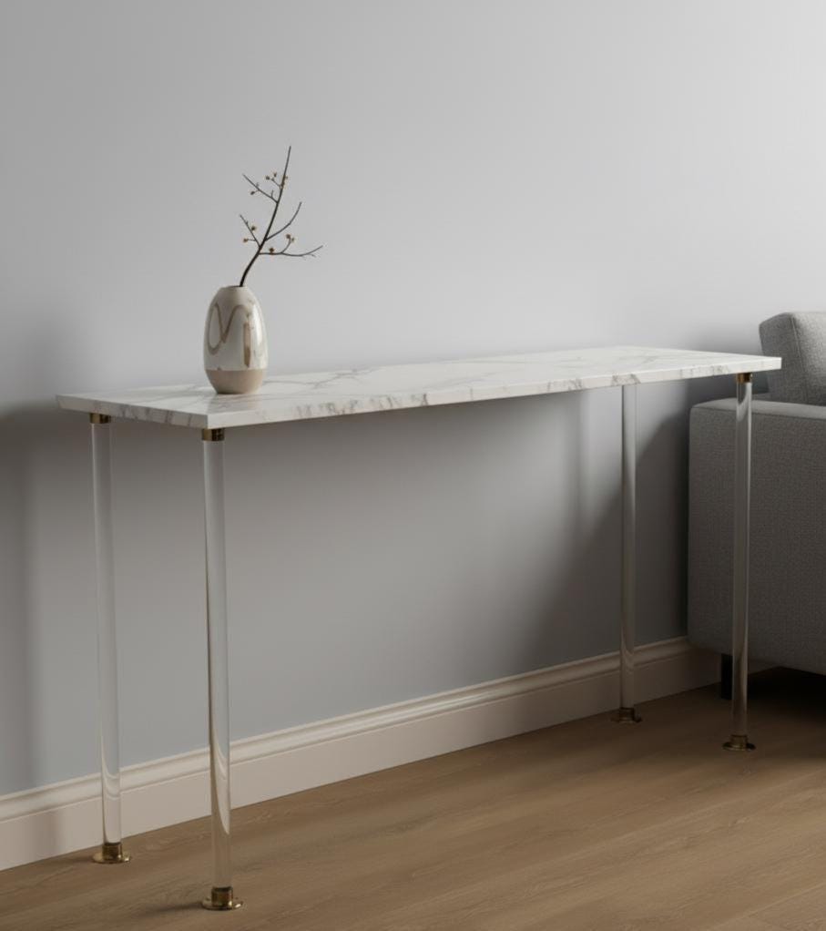 Single Clear Acrylic Furniture Leg: DIY Sofa Replacement Foot