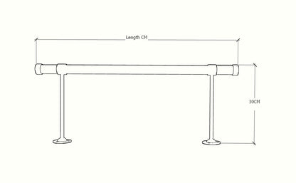 Customizable Lucite Wall Mounted Clothes Rack | Modern Wardrobe Minimalistic design.