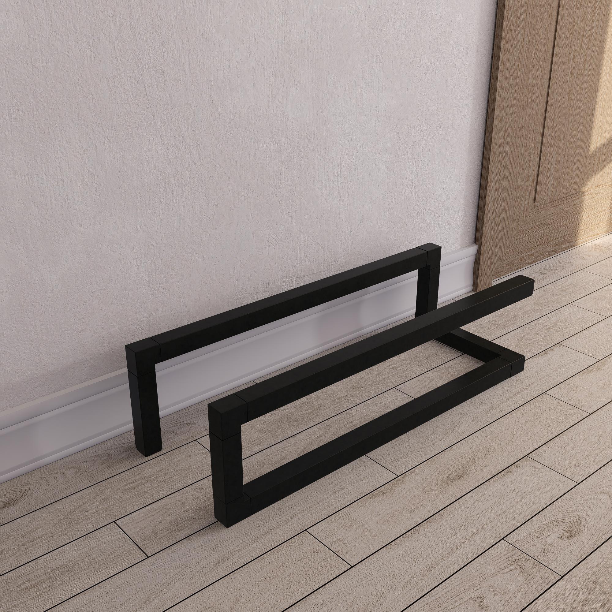Metal Shoe Rack Steel Sneaker Stand for Entryway Boot Organisation Minimalist Industrial Shoe Shelf &amp; Loft Storage Bench Flat pack