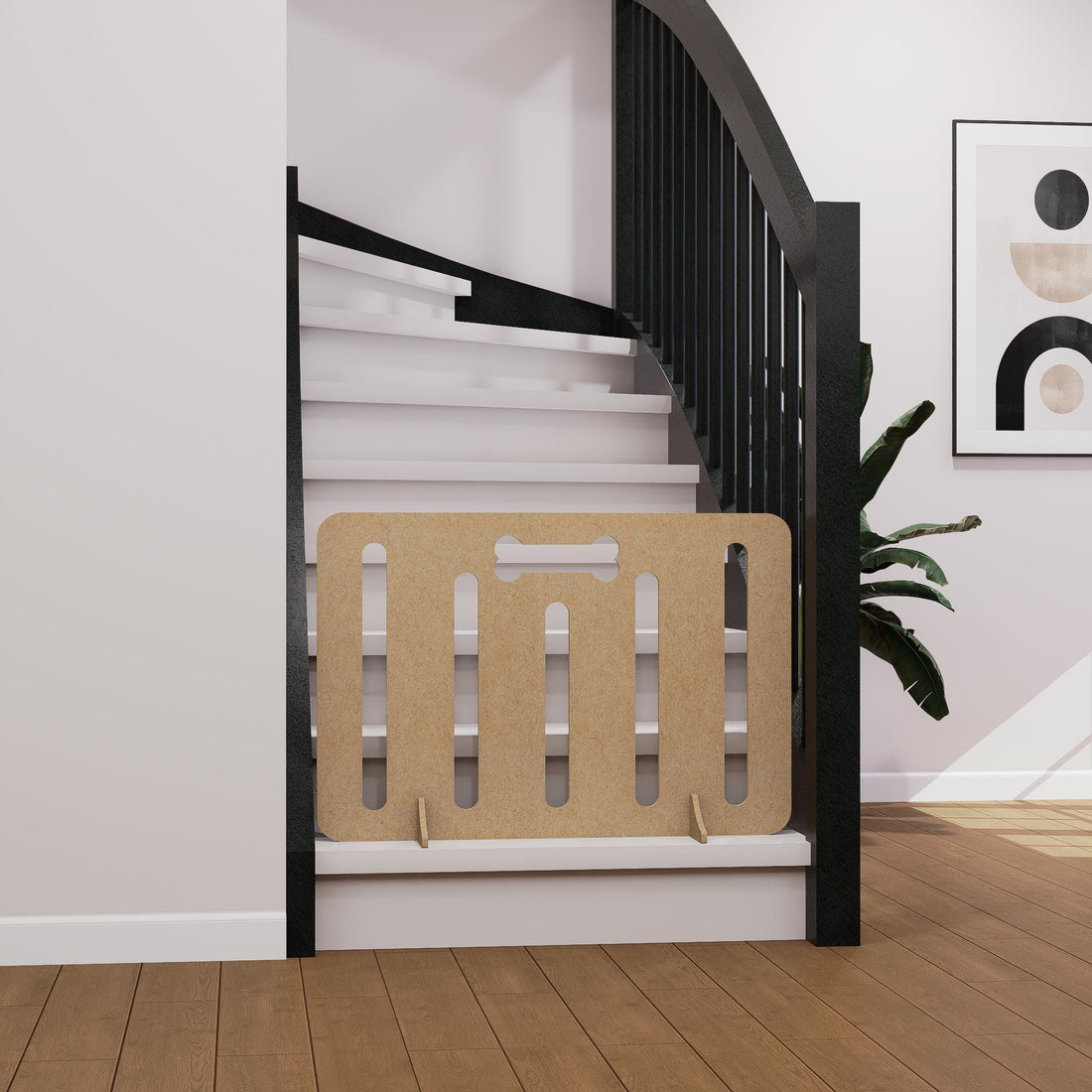 Dog &amp; Sausage Stopper – Personalised Stair Gate
