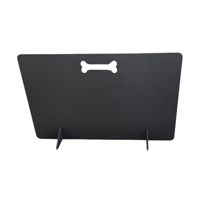 Black Wooden Dog Barrier: Portable Stair Safety Gate