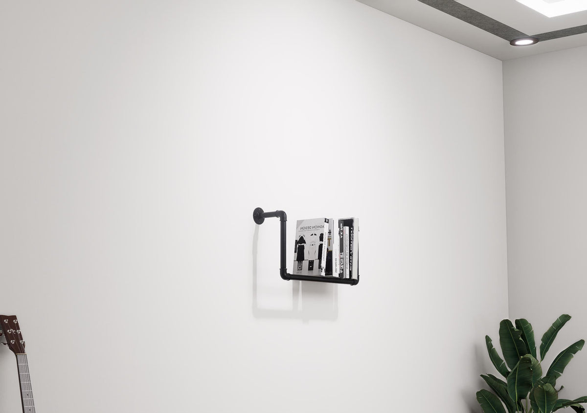 Wall Mounted Bookshelf - Pipe Design Custom Made