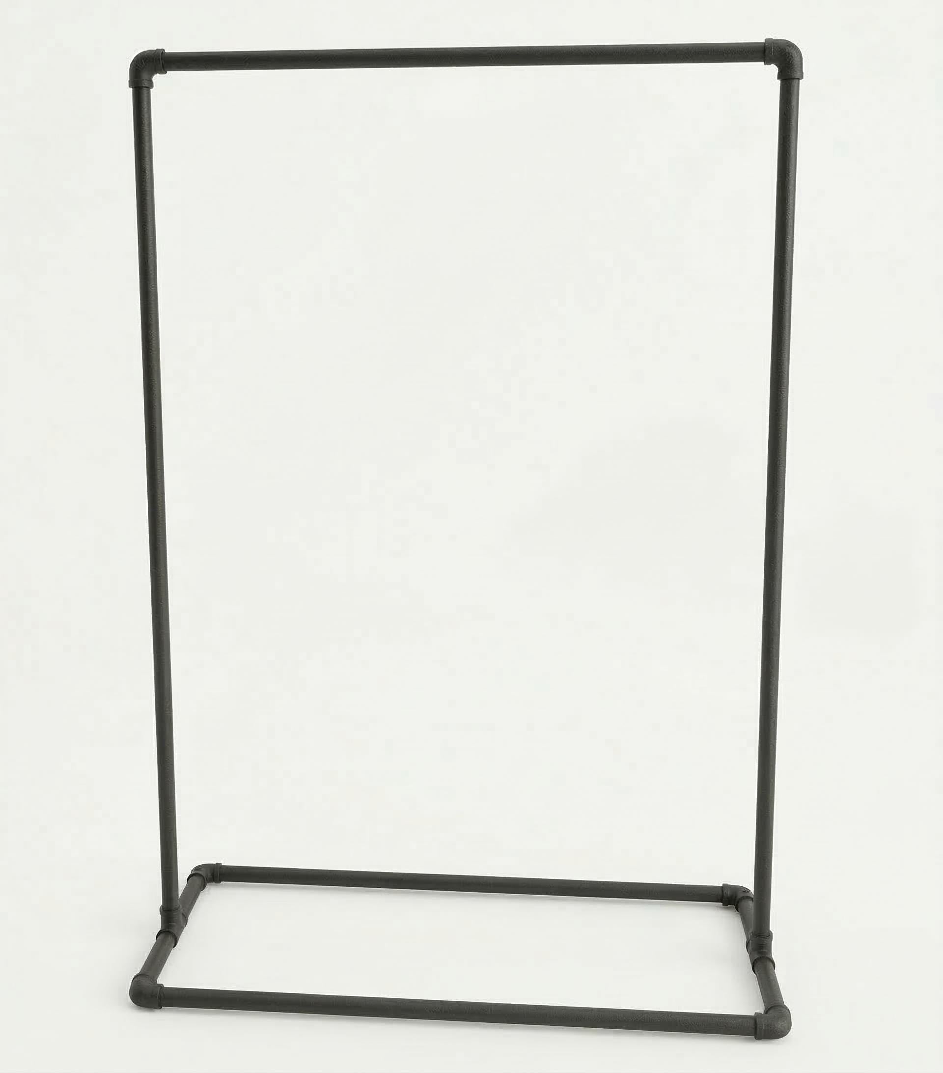 Pipe Freestanding Clothes Rail | Industrial Garment Rack with Malleable Iron Finish | Shop Display, Clothing Storage &amp; Home Decor