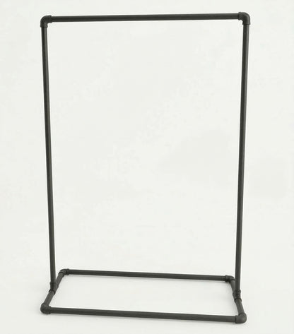 Pipe Freestanding Clothes Rail | Industrial Garment Rack with Malleable Iron Finish | Shop Display, Clothing Storage &amp; Home Decor