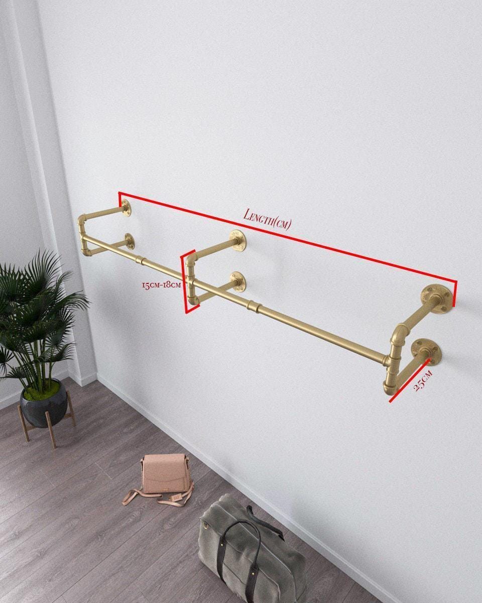 Industrial Pipe Clothes Rack – Malleable Iron