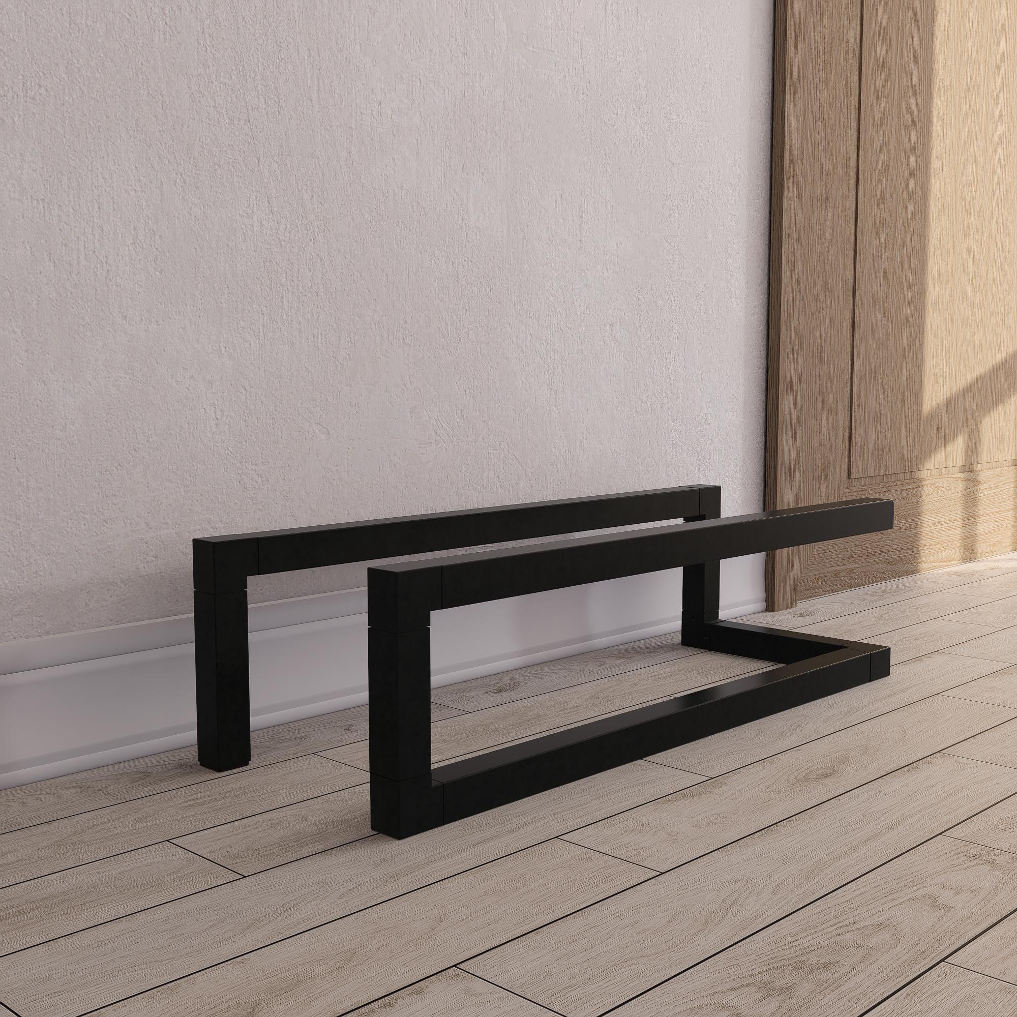 Metal Shoe Rack Steel Sneaker Stand for Entryway Boot Organisation Minimalist Industrial Shoe Shelf &amp; Loft Storage Bench Flat pack