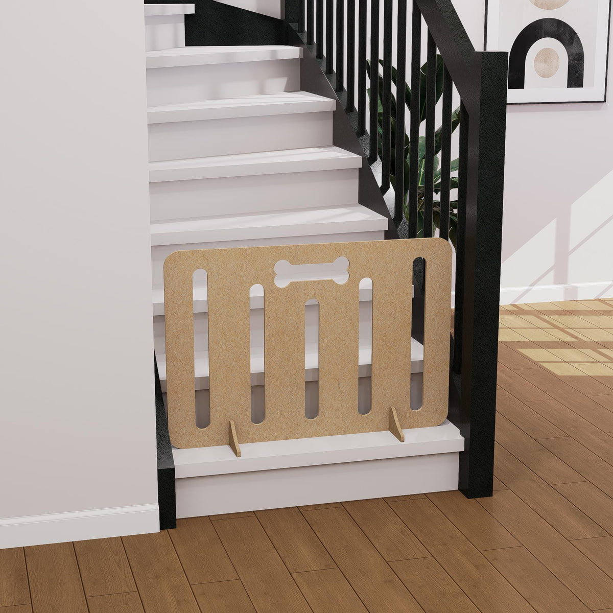 Dog Stopper & Sausage Stopper - Personalised Stair Gate/Door Stopper in Custom Sizes for Home Safety