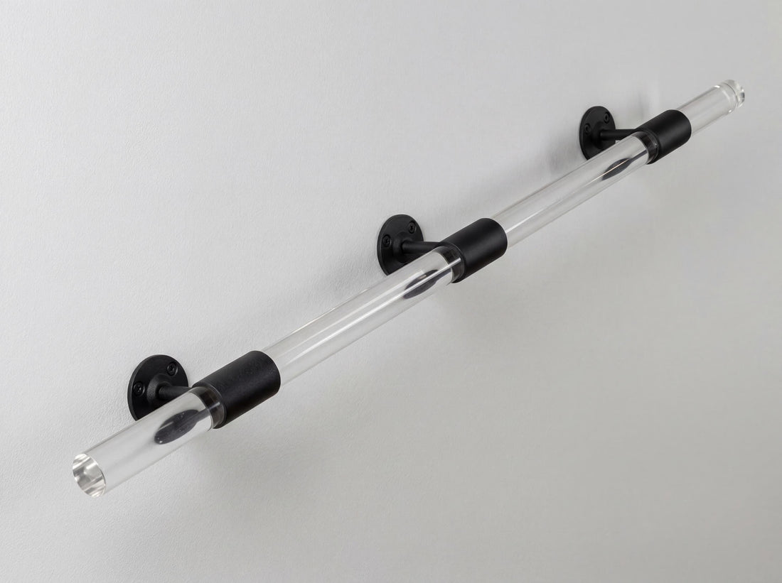 Modern Acrylic Handrail – Clear Lucite Stair Rail