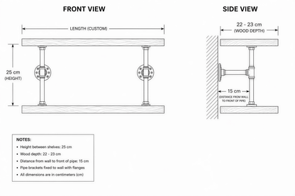 The image is a technical drawing or diagram that provides measurements and specifications for a piece of furniture or structure, such as a shelf or a pipe. It includes dimensions and details about the length, width, height, and other specifications of the object.