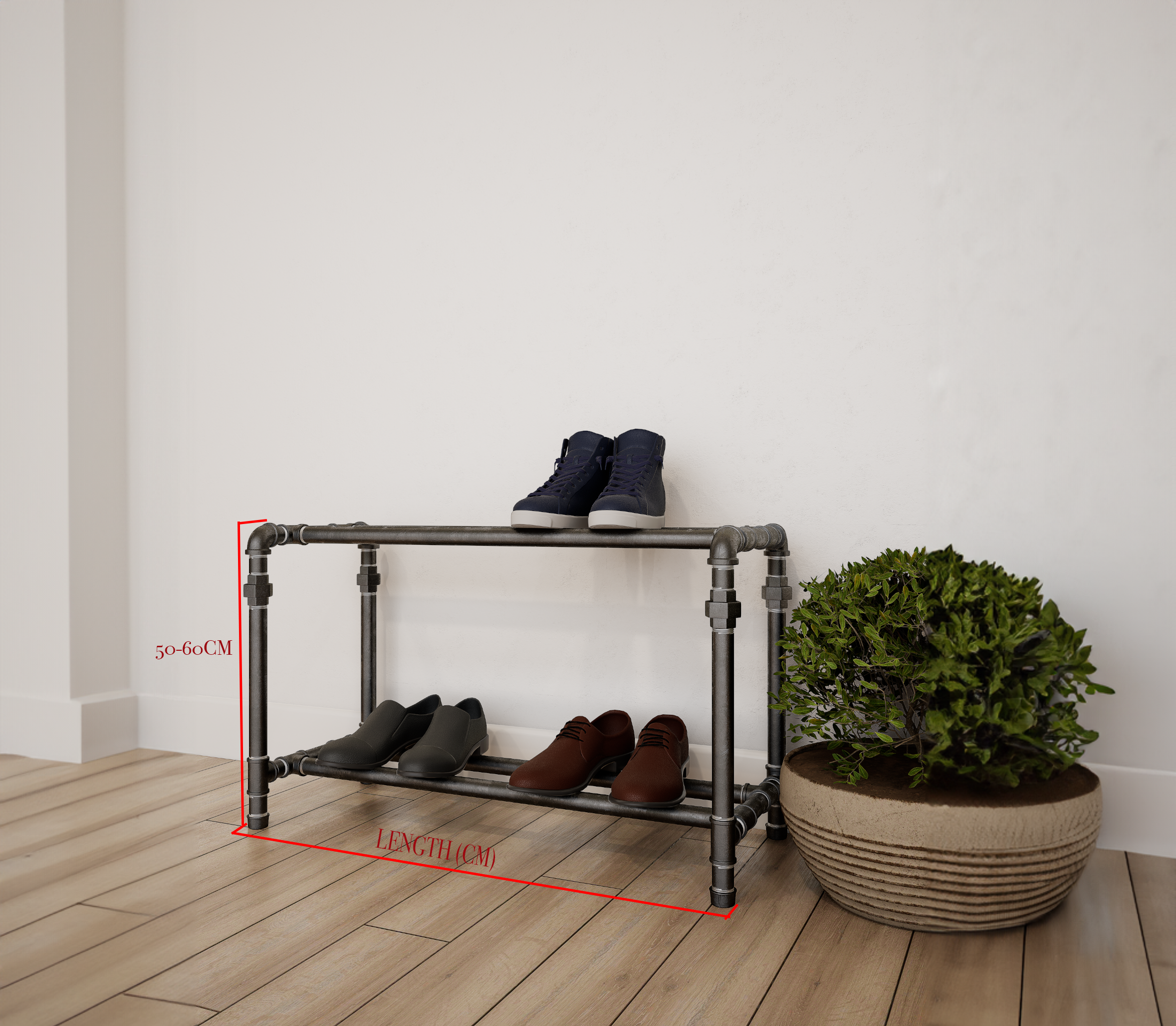 Two Tiered Shoe Rack Storage