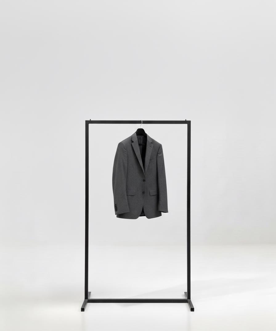 Detachable Minimalist Clothing Rack Storage System