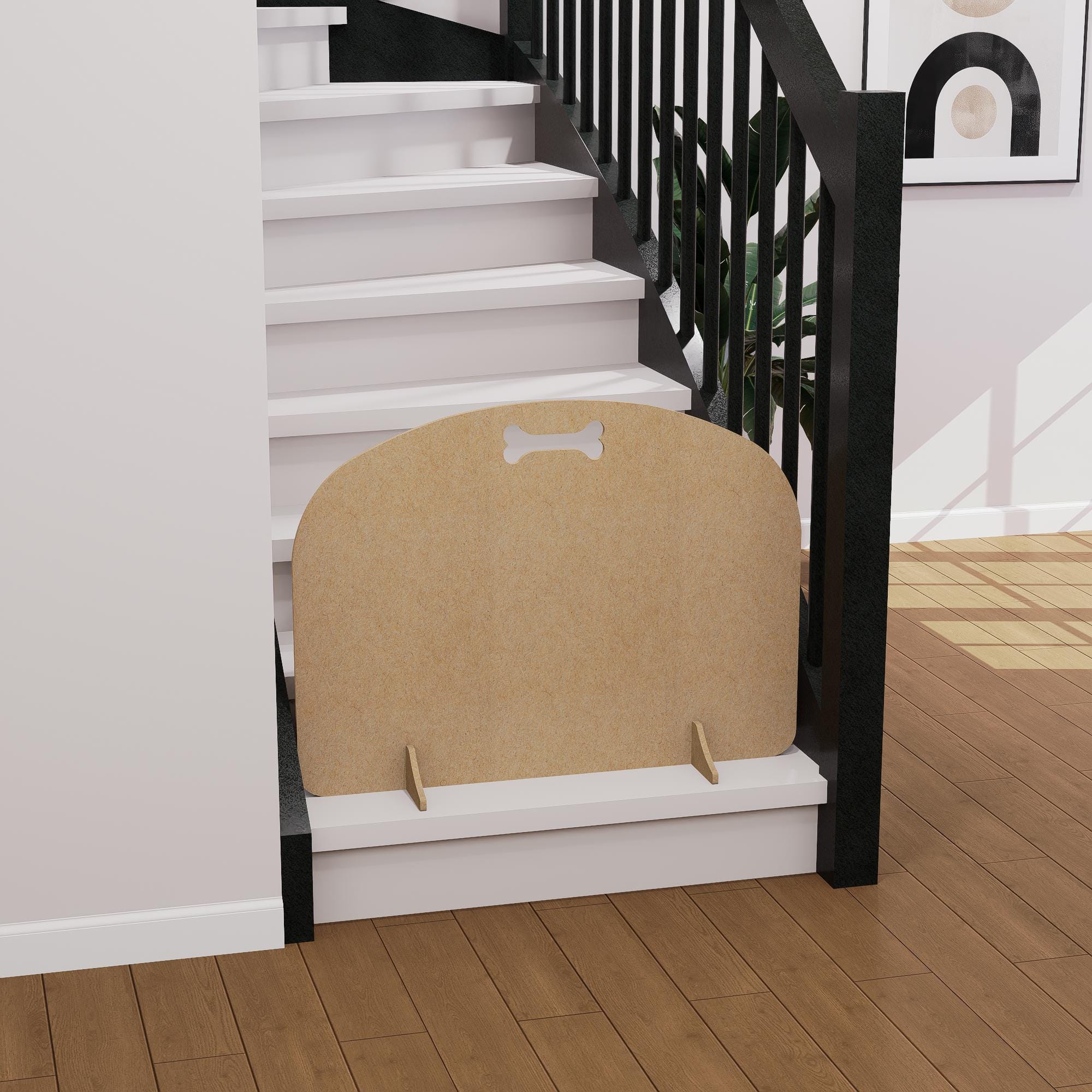 Indoor Pet Gate – Freestanding Barrier Fence for Dogs, Cats & Small Animals, Lightweight, Stylish with Curved Design – Custom Size Options