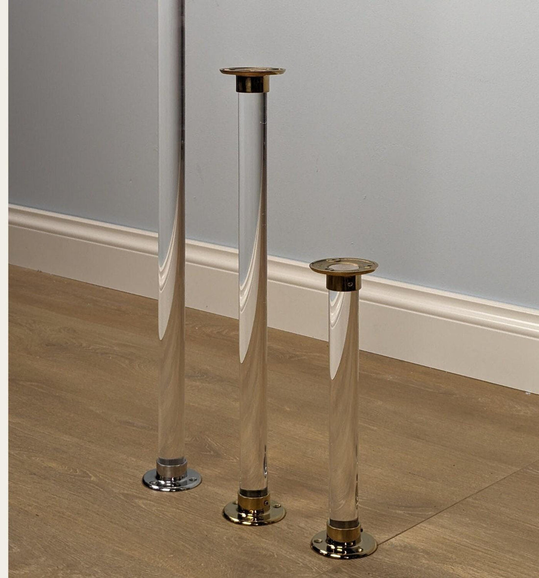 Clear Acrylic Furniture Leg: DIY Sofa Table Replacement