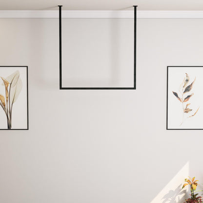 Ceiling Clothes Rack Minimalist Clothing Rail for Storage &amp; Retail Display – Space-Saving Ceiling Clothing Rack