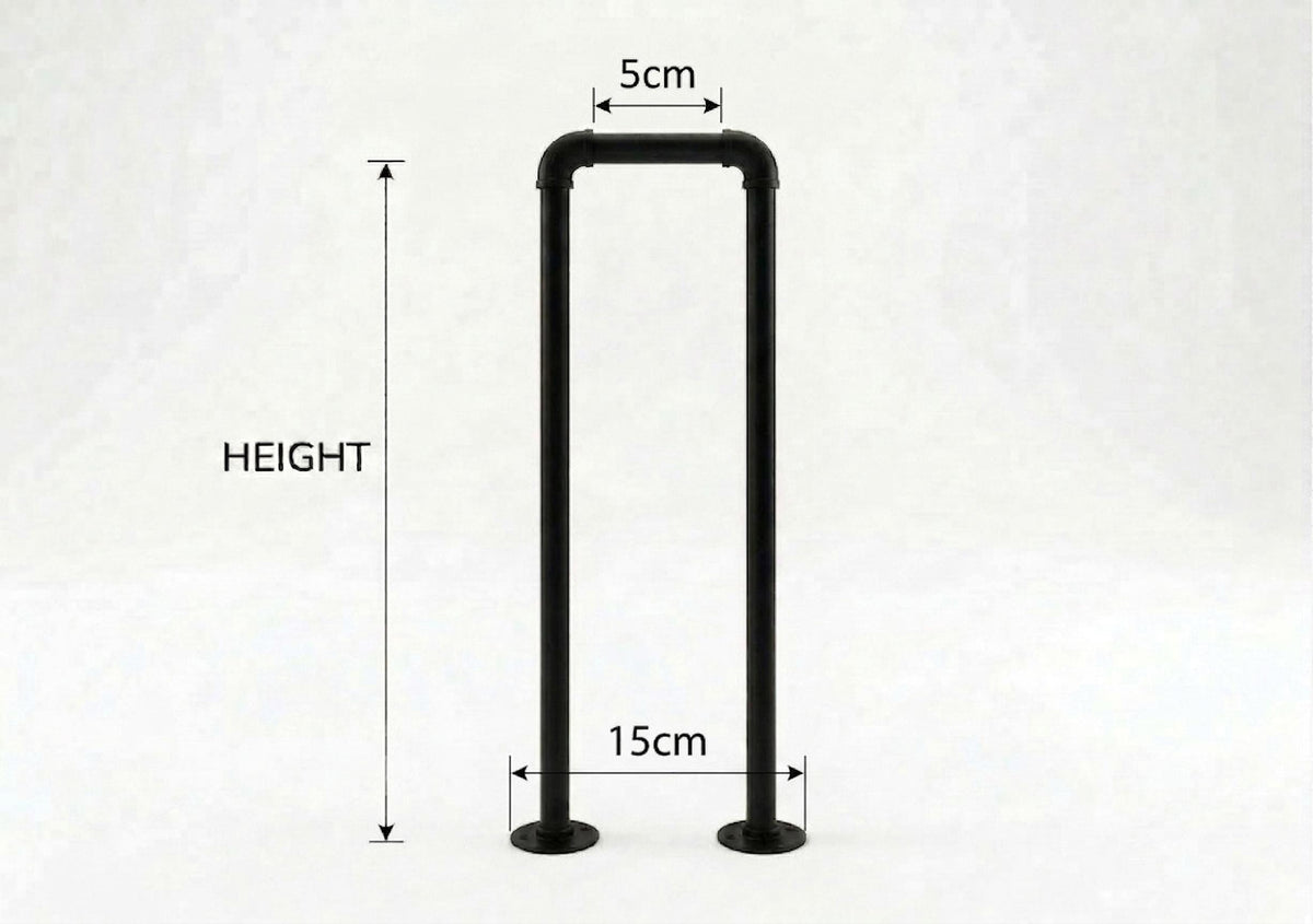 Stair Handrail: Matte Black Grab Bar