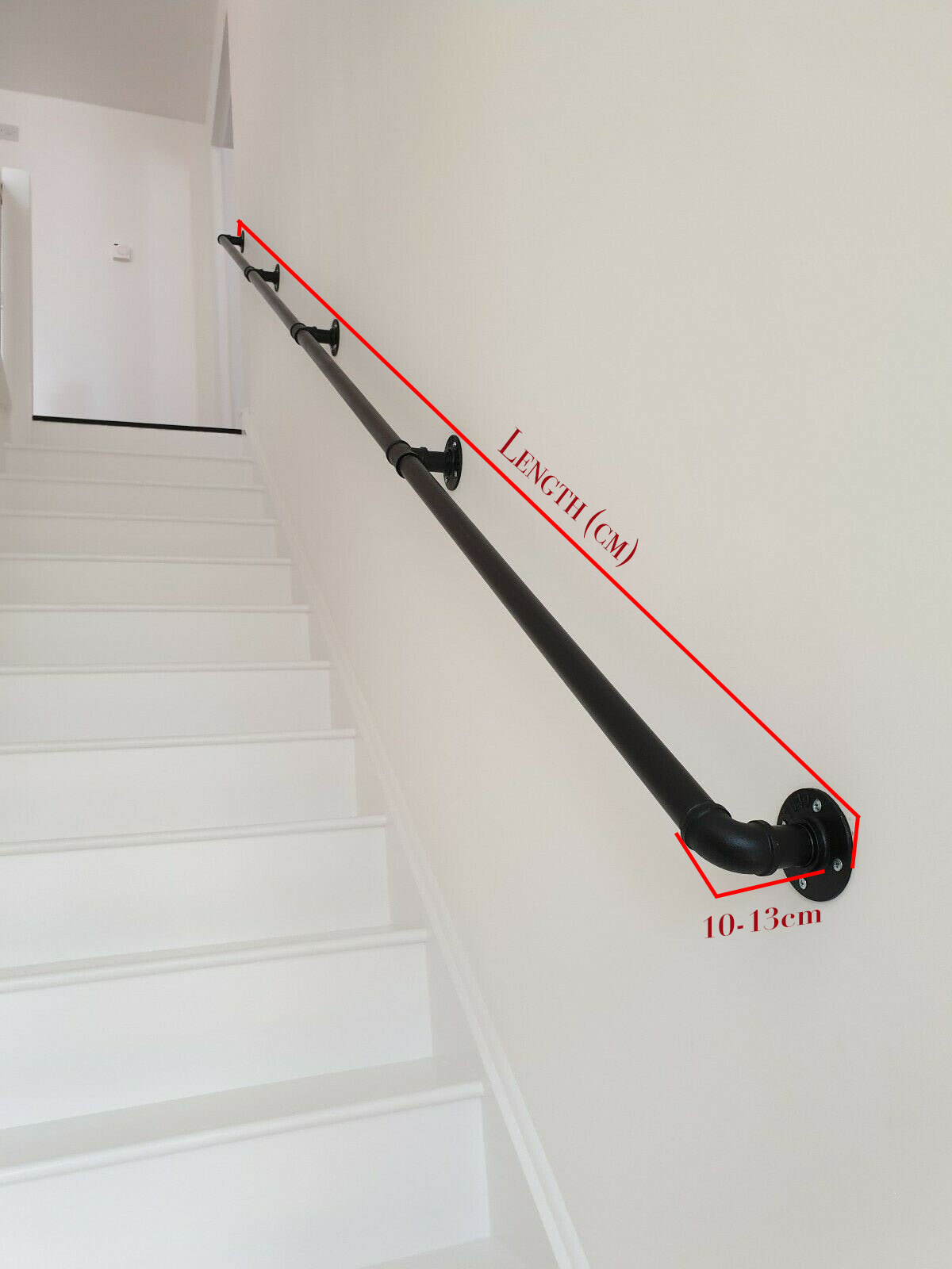 Rampe d'escalier industrielle sur mesure en tube