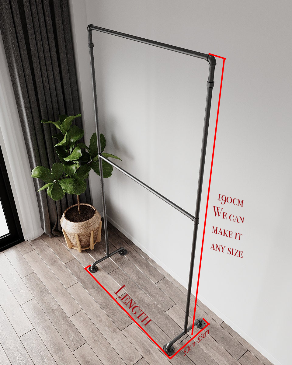 Cipa Free-Standing Clothes Rail, an Open Double Rail Wardrobe, stylish and functional