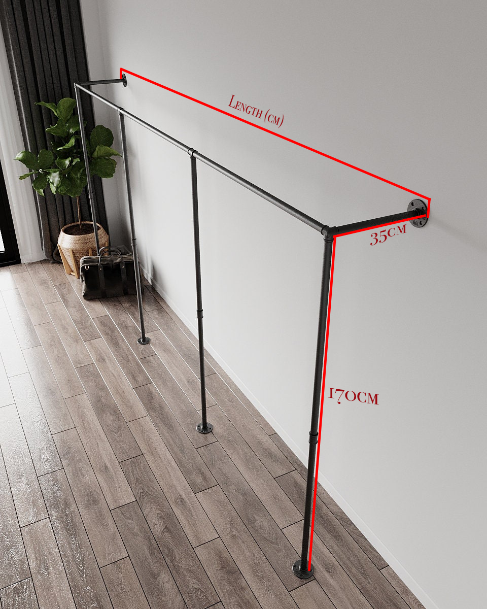 Idia Clothes Rail, an open wardrobe and walk-in wardrobe solution, designed for heavy clothes and bridal dresses