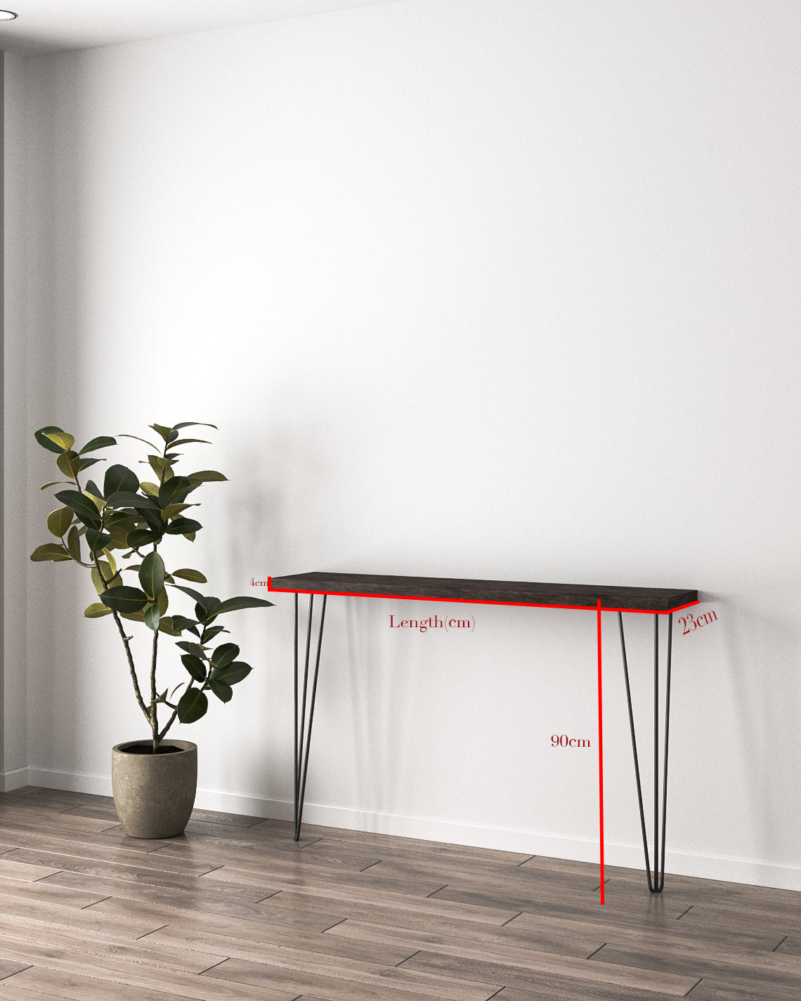 Stylish Console Tables and Hallway Tables with hairpin legs, showcasing black, wood, and storage options.