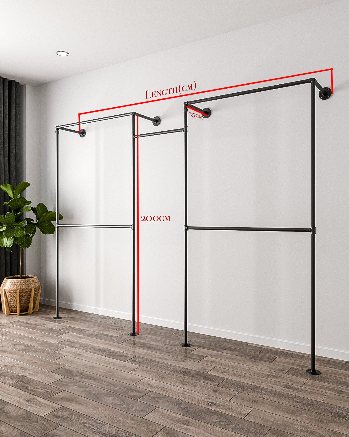 A versatile Long Dress Open Wardrobe Closet Clothing Rack with hanging long dresses, highlighting its sleek and practical design.