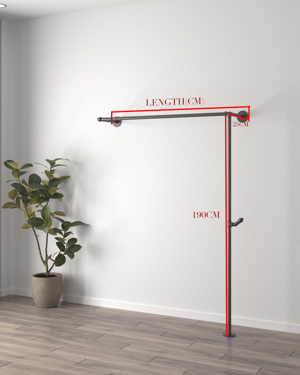 Versatile Minimalist pipe  Clothes Rail