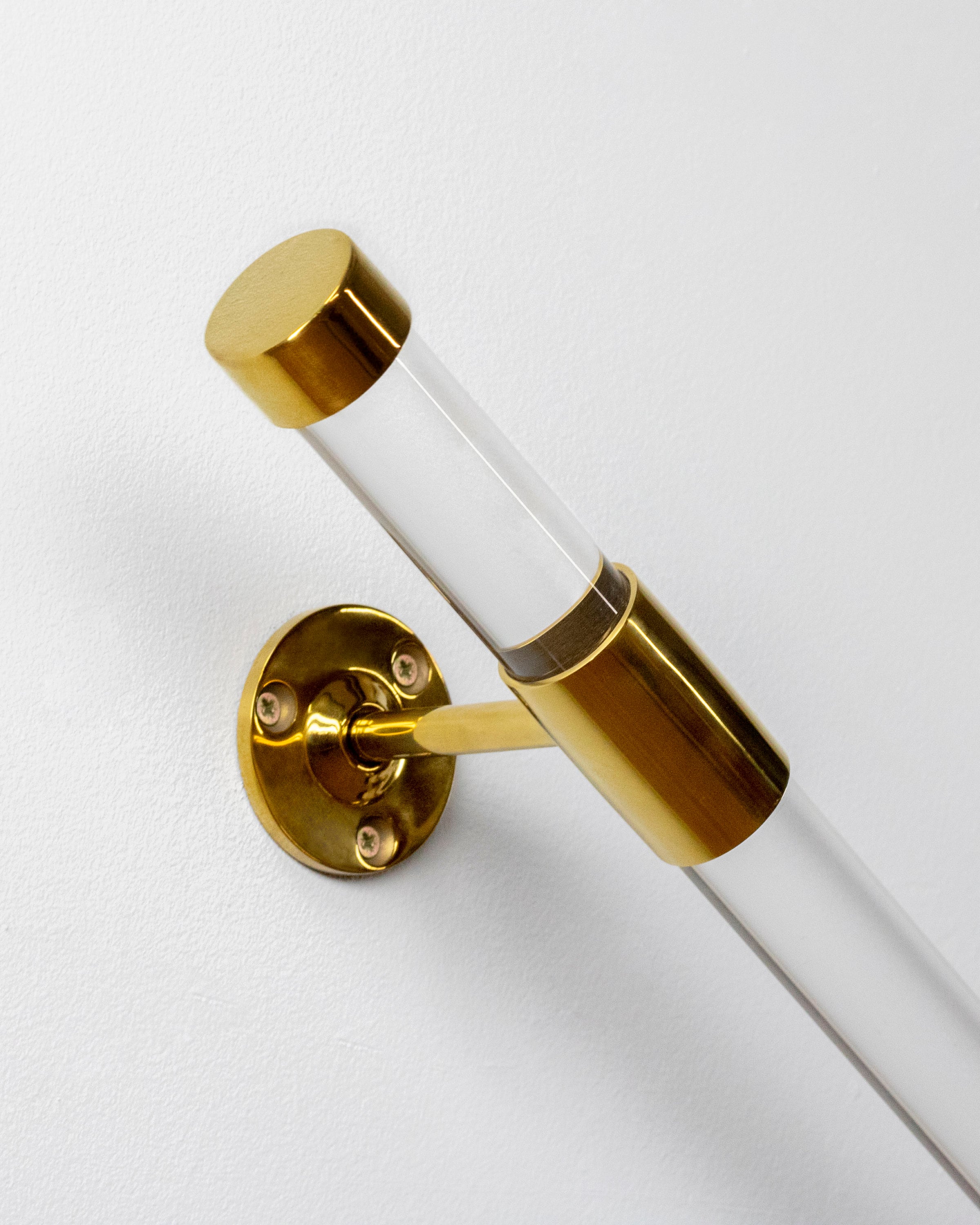 Modern Stair Handrail With End Caps