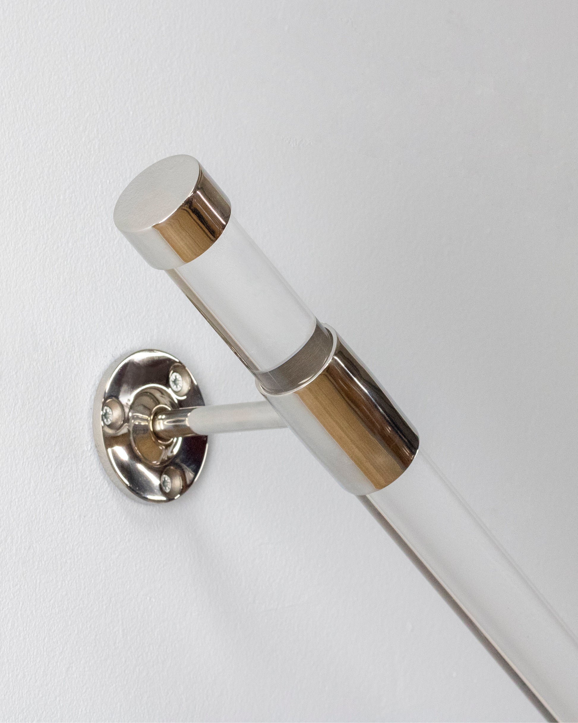 Modern Stair Handrail With End Caps