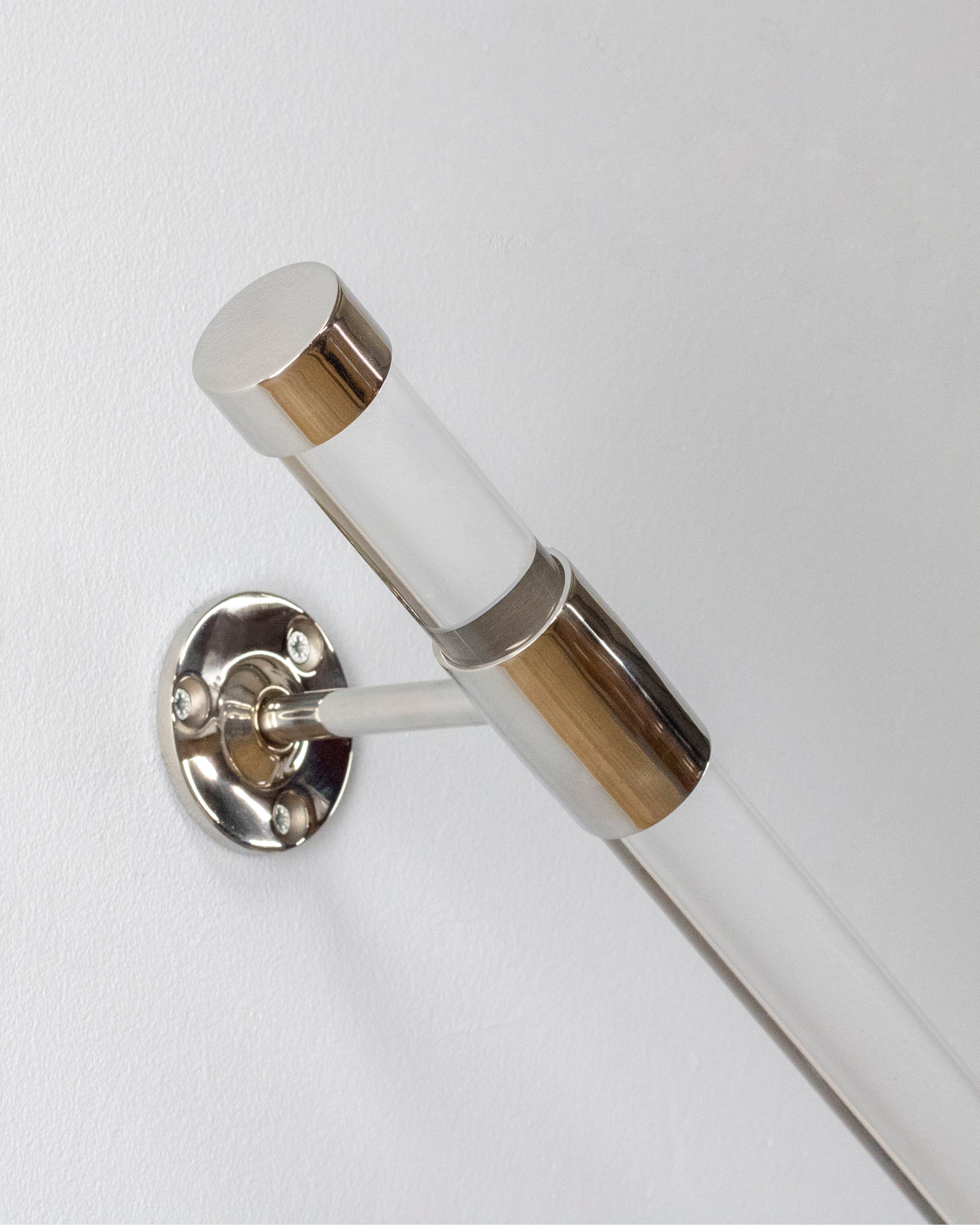 Modern Stair Handrail With End Caps