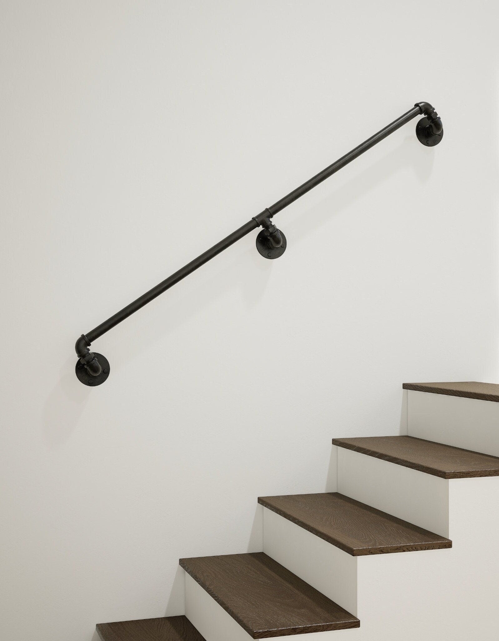 Argh Custom-Made Industrial Pipe Stair Handrail