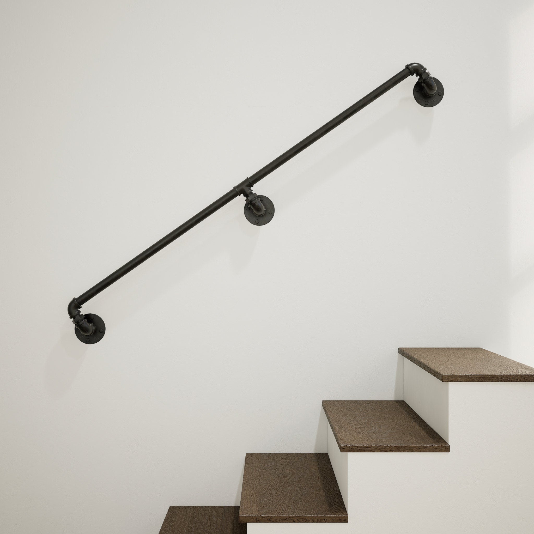 Argh Custom-Made Industrial Pipe Stair Handrail