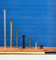 Single Square Tube Metal Table Leg with Flange