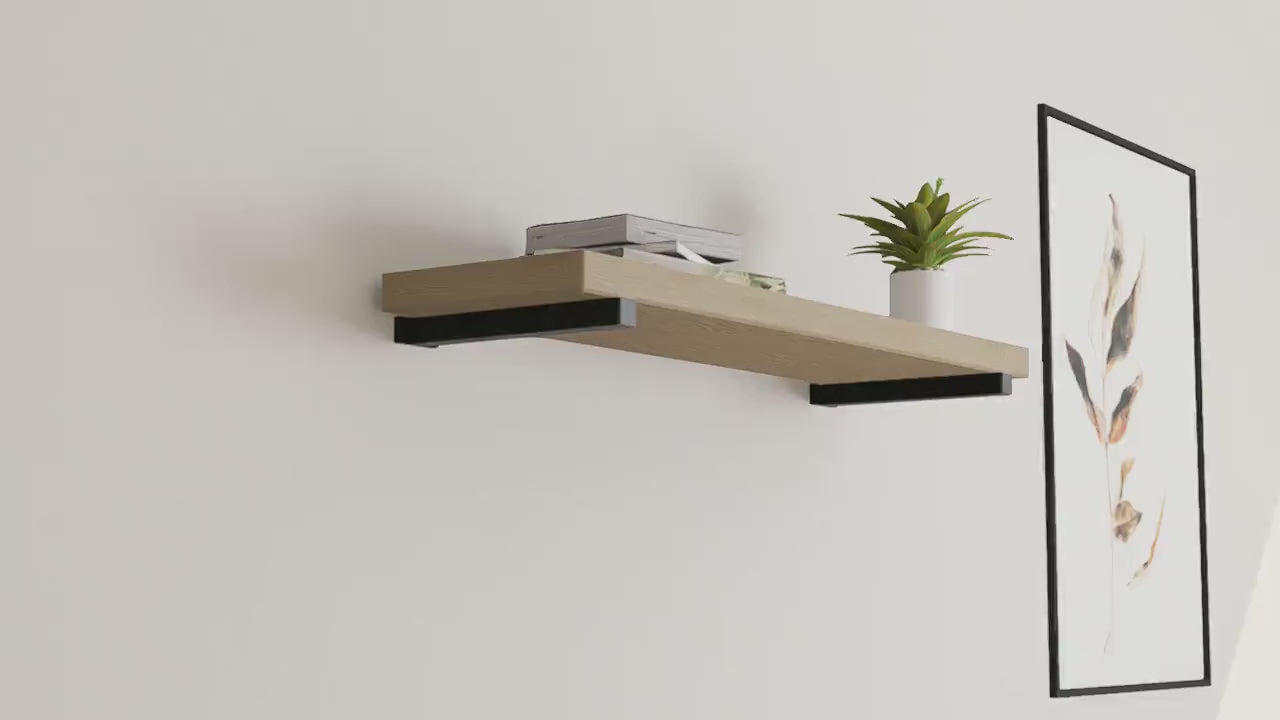 Square Steel Piping Shelf Brackets: Heavy-Duty Industrial Wall Mount