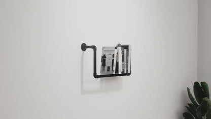 Wall Mounted Bookshelf - Pipe Design  Custom Made