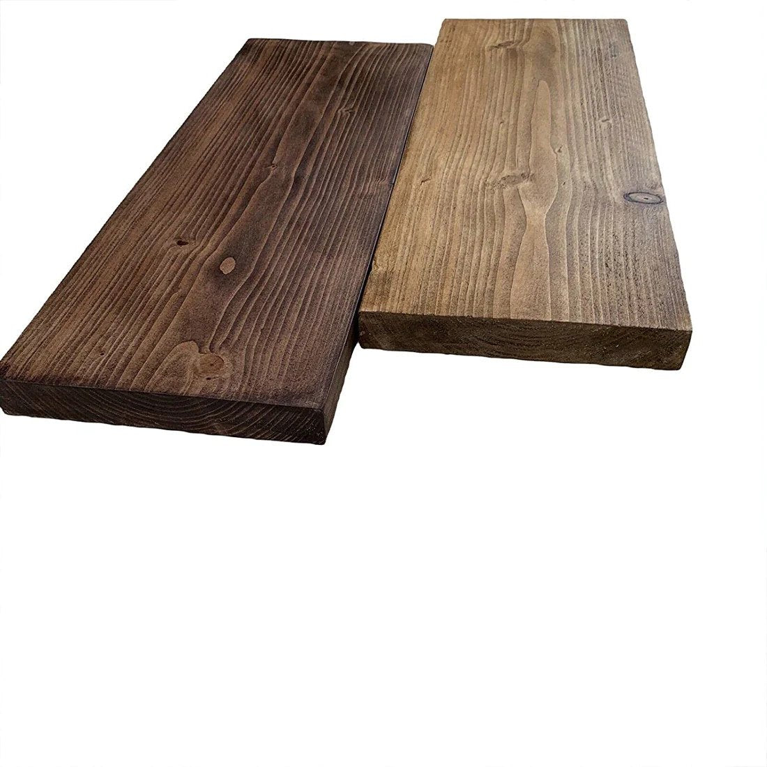 Rustic reclaimed scaffold board shelf